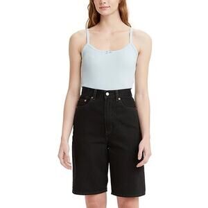 LEVIS Crop Top Canyon Tank Light Blue Sky Bow Small NWT‎